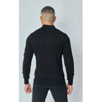 Capo Sweater met ritssluiting - Zwart